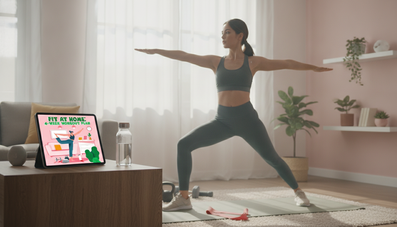 4-Week Home Workout Plan: Minimal Gear + Daily Stretches