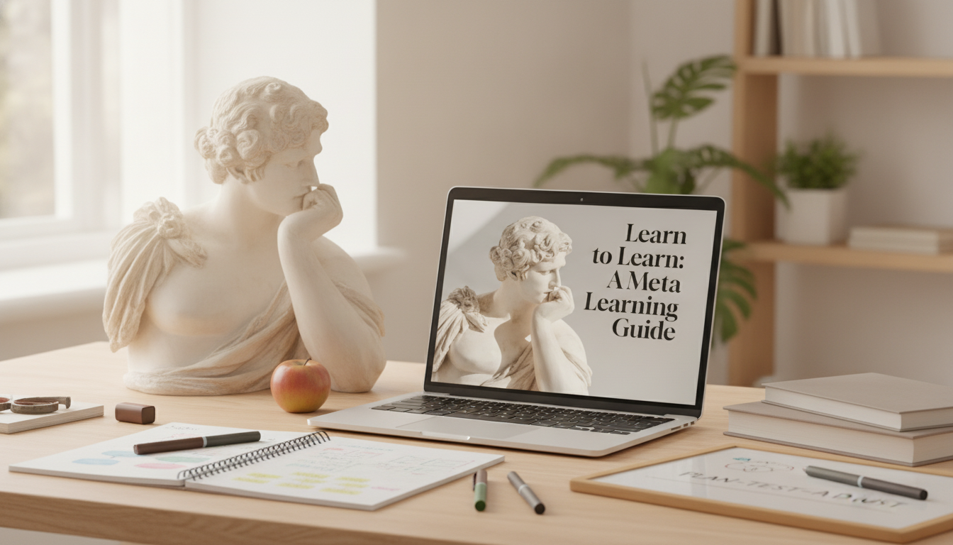Meta-Learning: Study Faster With a Plan-Test-Adjust Loop