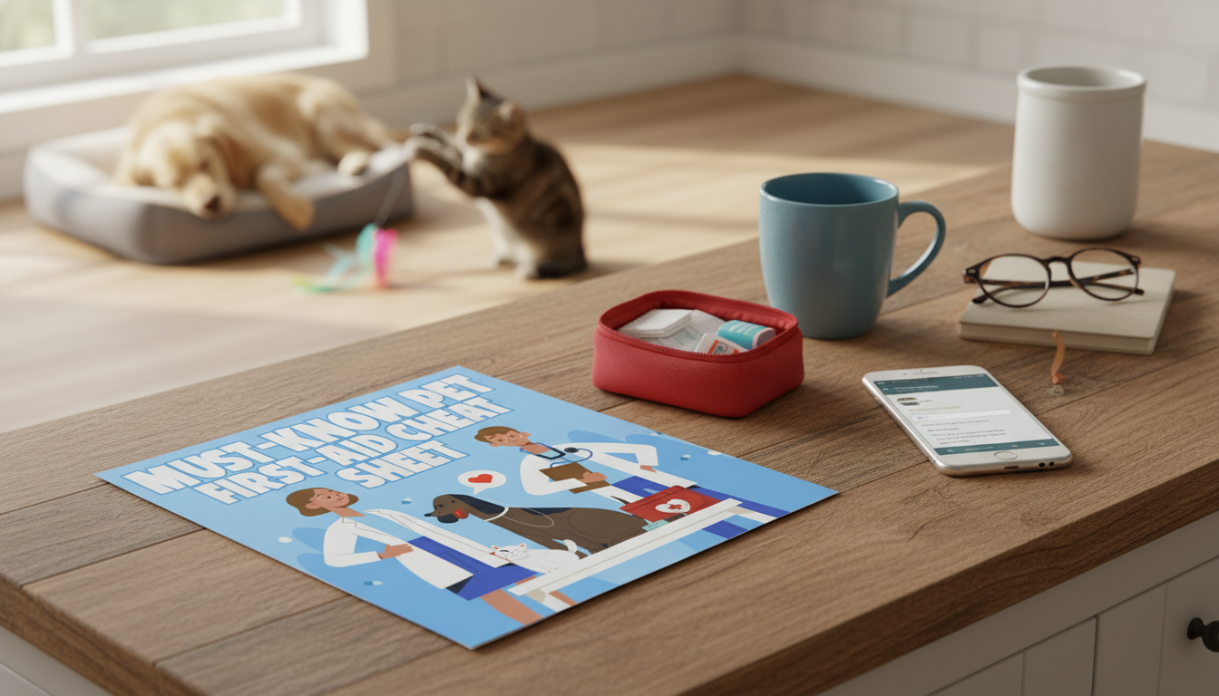 Pet First-Aid Cheat Sheet: Emergency Steps + Printable