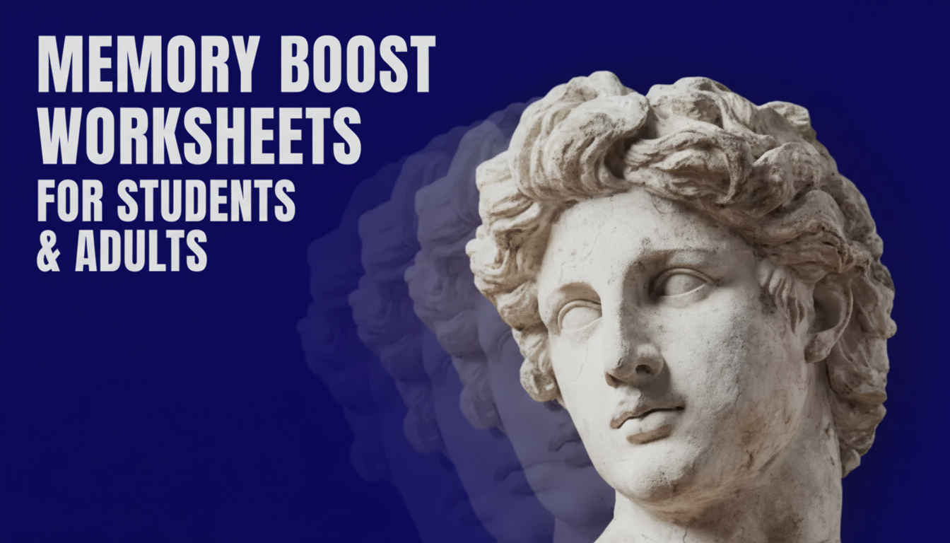 Memory Worksheets: Printable & Digital Recall Practice