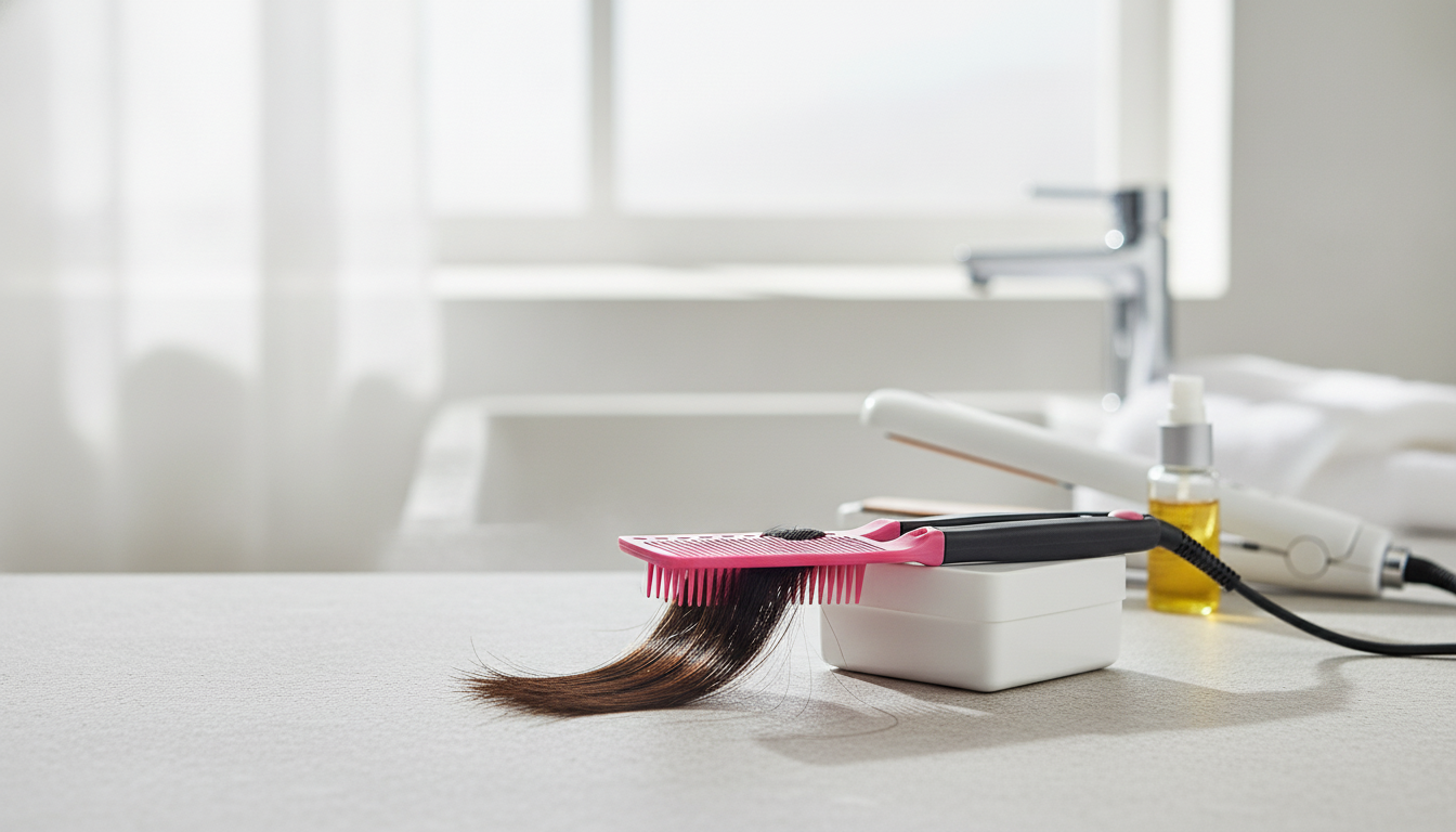 V-Comb Styling Brush: Sleek Straight Hair in Minutes